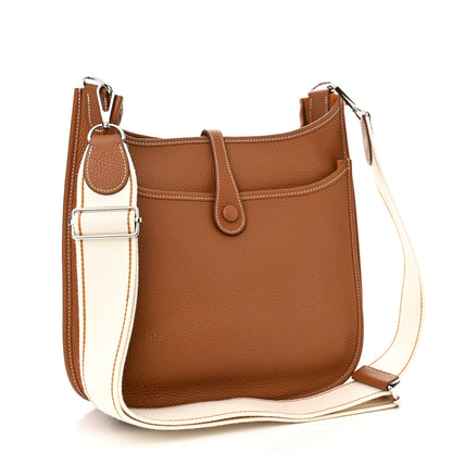 Hermes Taurillon Clemence Amazone Evelyne PM III Gold 3 of 10