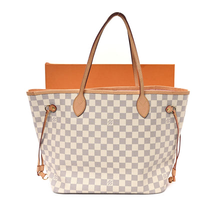 Louis Vuitton Damier Azur Neo Neverfull MM Rose Ballerine 12 of 12