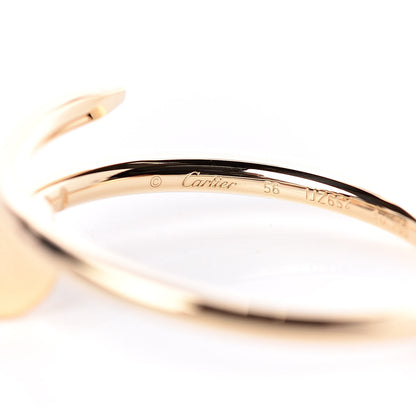 Cartier 18K Yellow Gold Small Juste Un Clou Ring 56 7.5 4 of 4