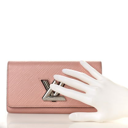 Louis Vuitton Epi Twist Wallet Rose Ballerine 2 of 8