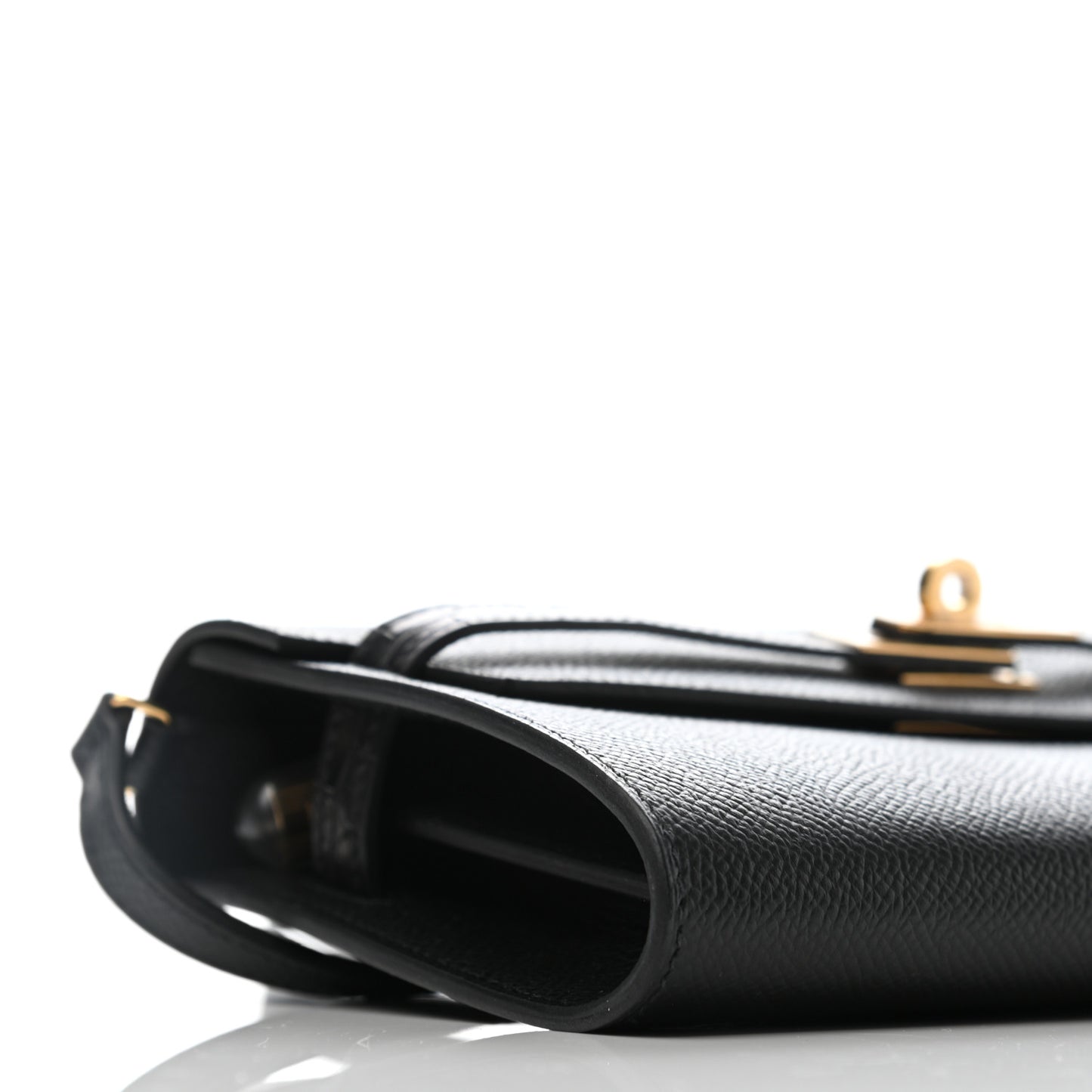 Epsom Matte Alligator Touch Kelly Wallet To Go Black