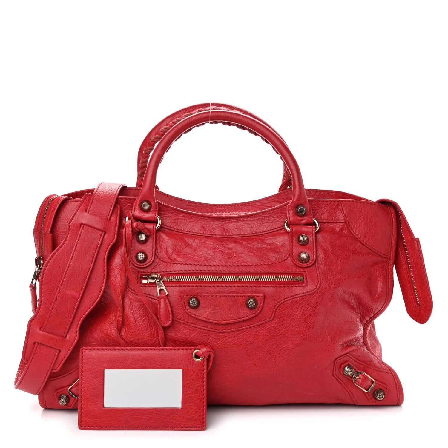 Balenciaga Agneau Giant 12 Rose Gold Hardware City Rouge Coquelicot 1 of 9