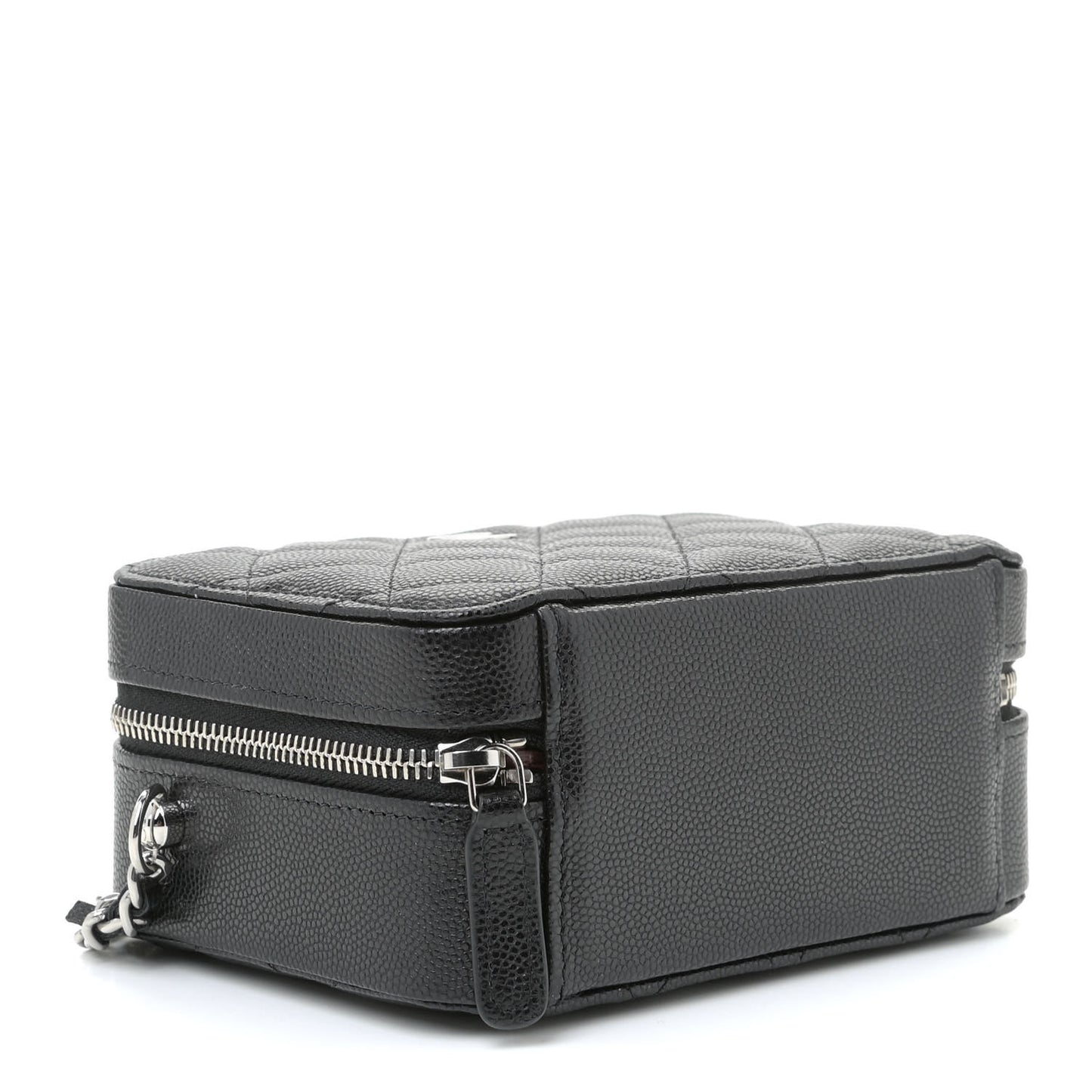 Caviar Quilted Camera Bag Black