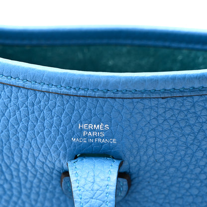 Hermes Taurillon Clemence Evelyne TPM Bleu Zanzibar 6 of 10