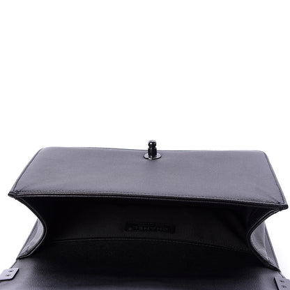 Chanel Caviar Quilted Medium Boy Flap So Black 5 of 12