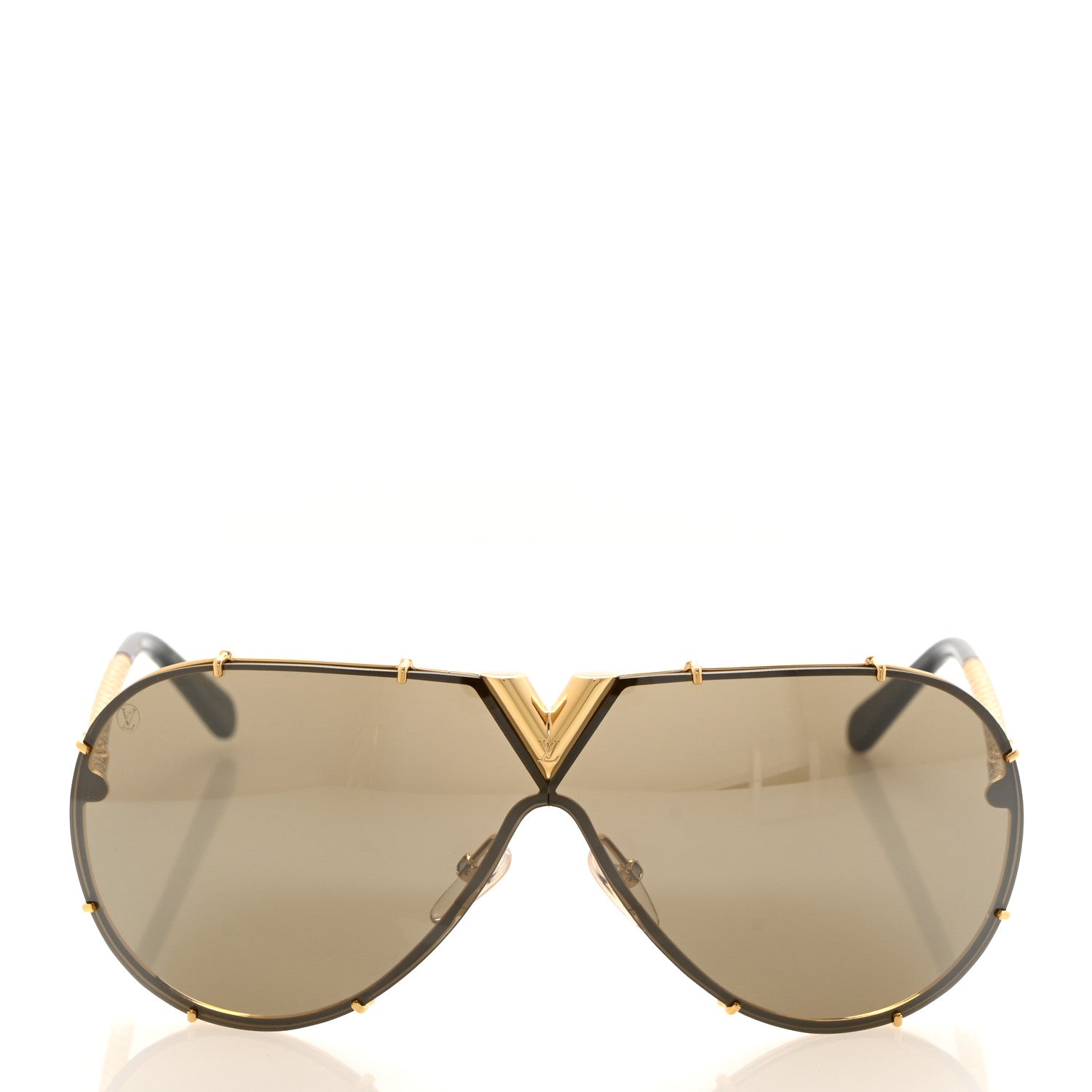 Louis Vuitton Metal LV Drive Sunglasses Z0897W Black Gold 2 of 8