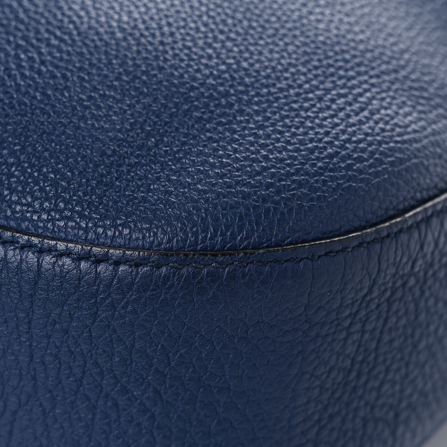 Soft Grained Calfskin Large Jackie Hobo Classic Blue Marine