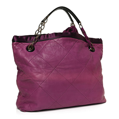 Lanvin Lambskin Quilted Amalia Cabas Tote Eveque 2 of 10