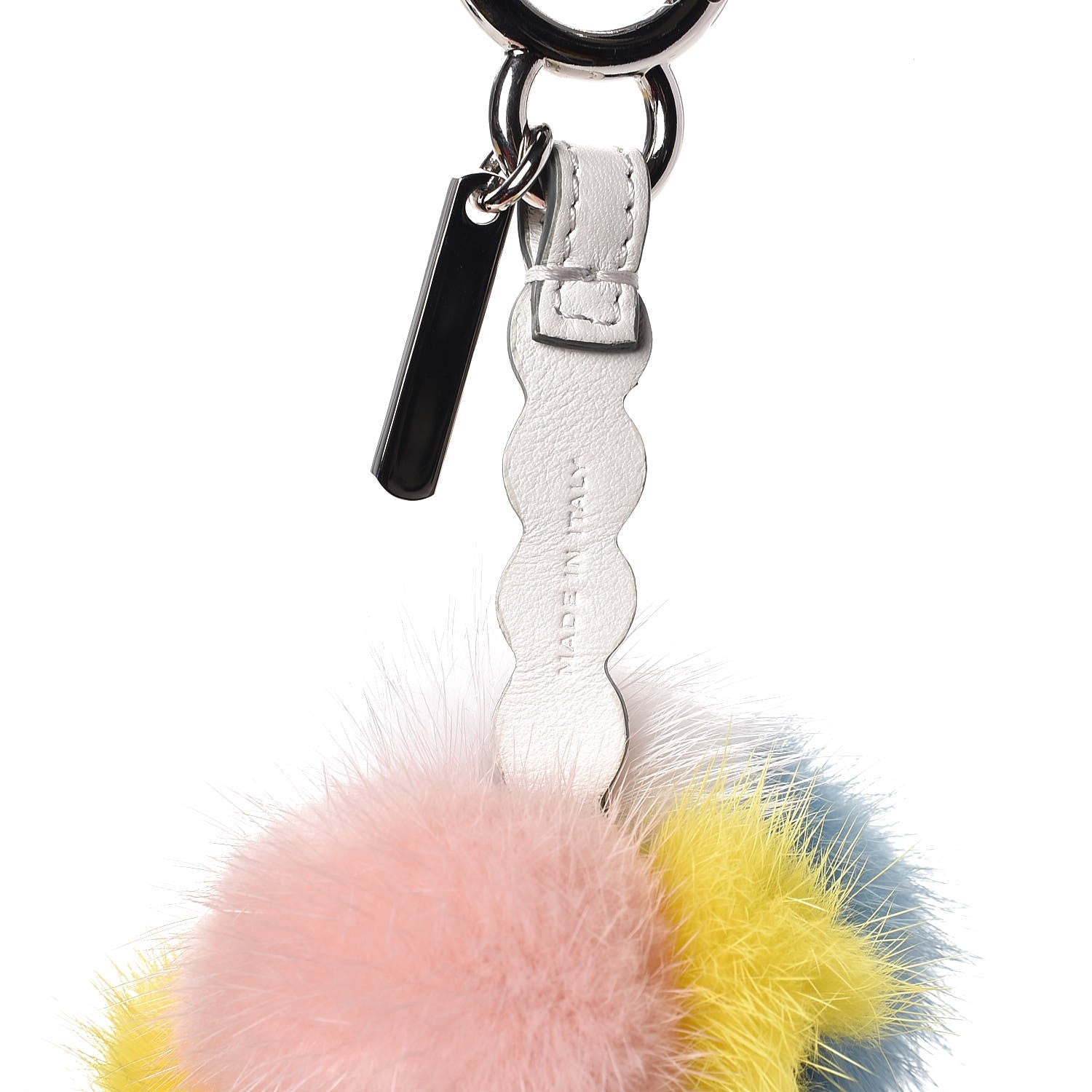 Fendi Mink Fur Calfskin Fun Fair Bag Charm Multicolor 6 of 7