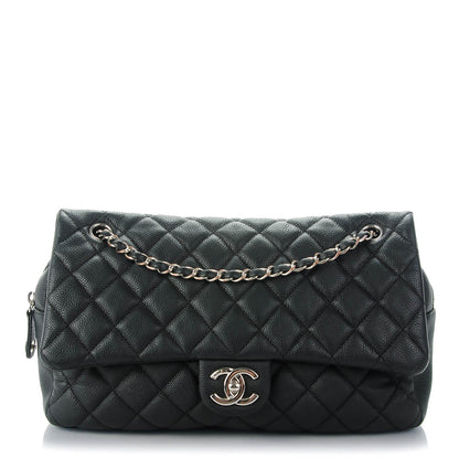 Chanel Caviar Quilted Jumbo Easy Flap Black 1 of 10