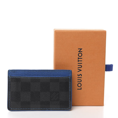 Louis Vuitton Damier Graphite Card Holder Blue 6 of 6