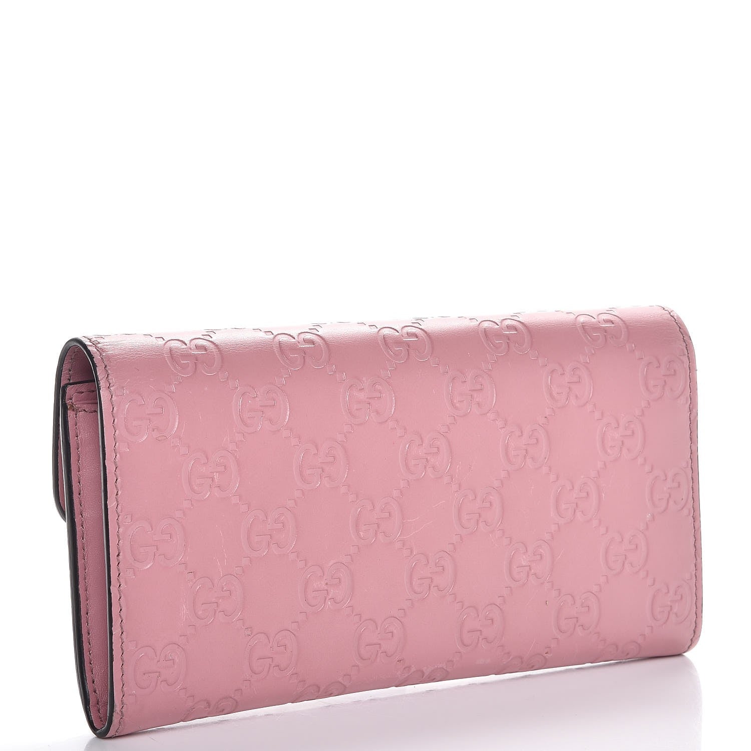 Gucci Guccissima Signature Icon Continental Wallet Carmine Rose 3 of 6