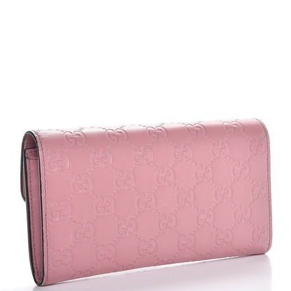 Gucci Guccissima Signature Icon Continental Wallet Carmine Rose 3 of 6