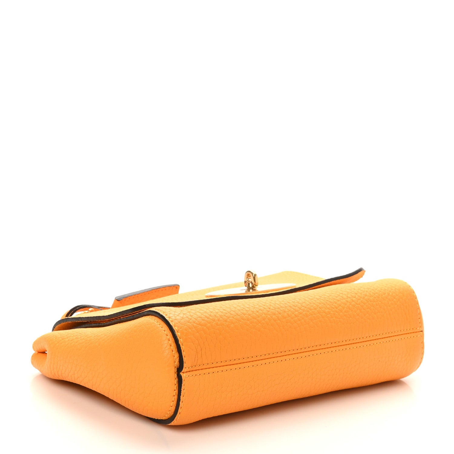 Mulberry Small Classic Grain Calfskin Small Lily Flap Deep Amber 4 of 9