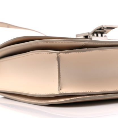 Celine Smooth Calfskin Medium Classic Box Flap Bag White 8 of 13