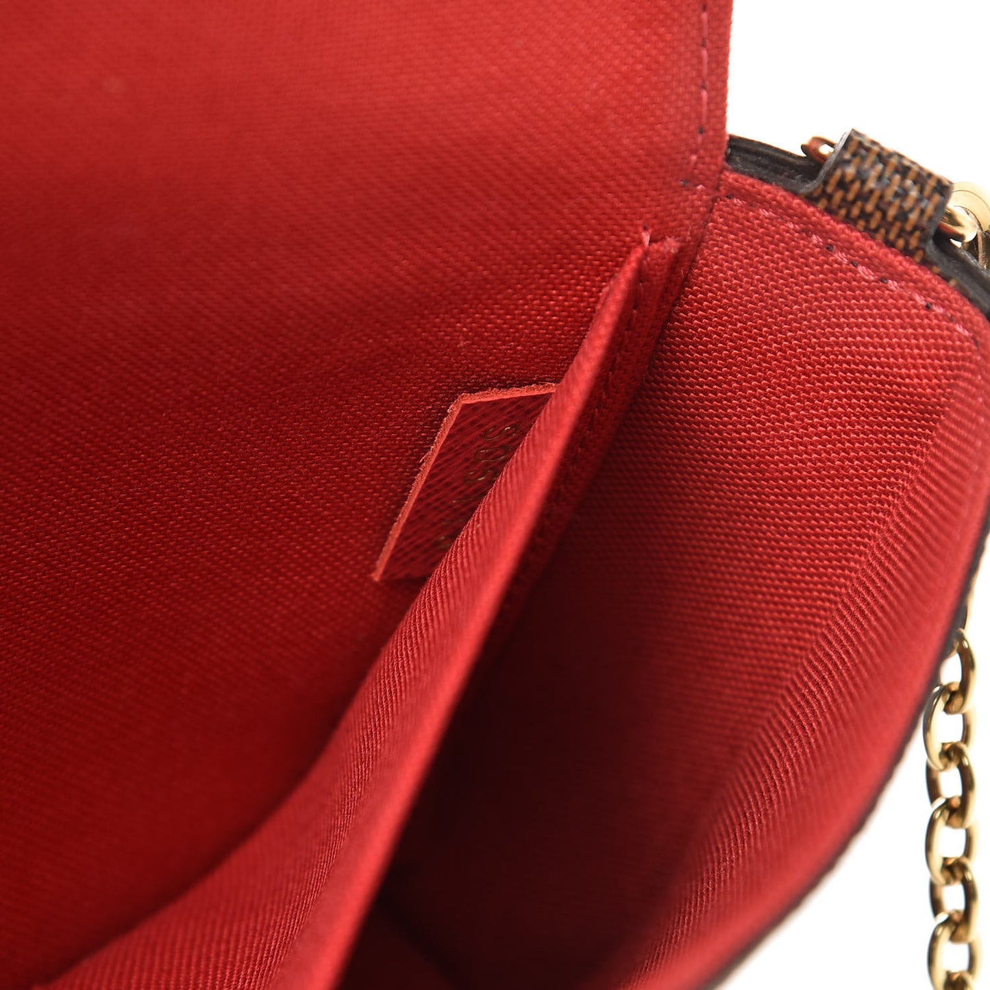 Damier Ebene Pochette Felicie Chain Wallet