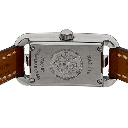 Hermes Stainless Steel Barenia 17mm Nantucket Quartz Watch Fauve 4 of 5