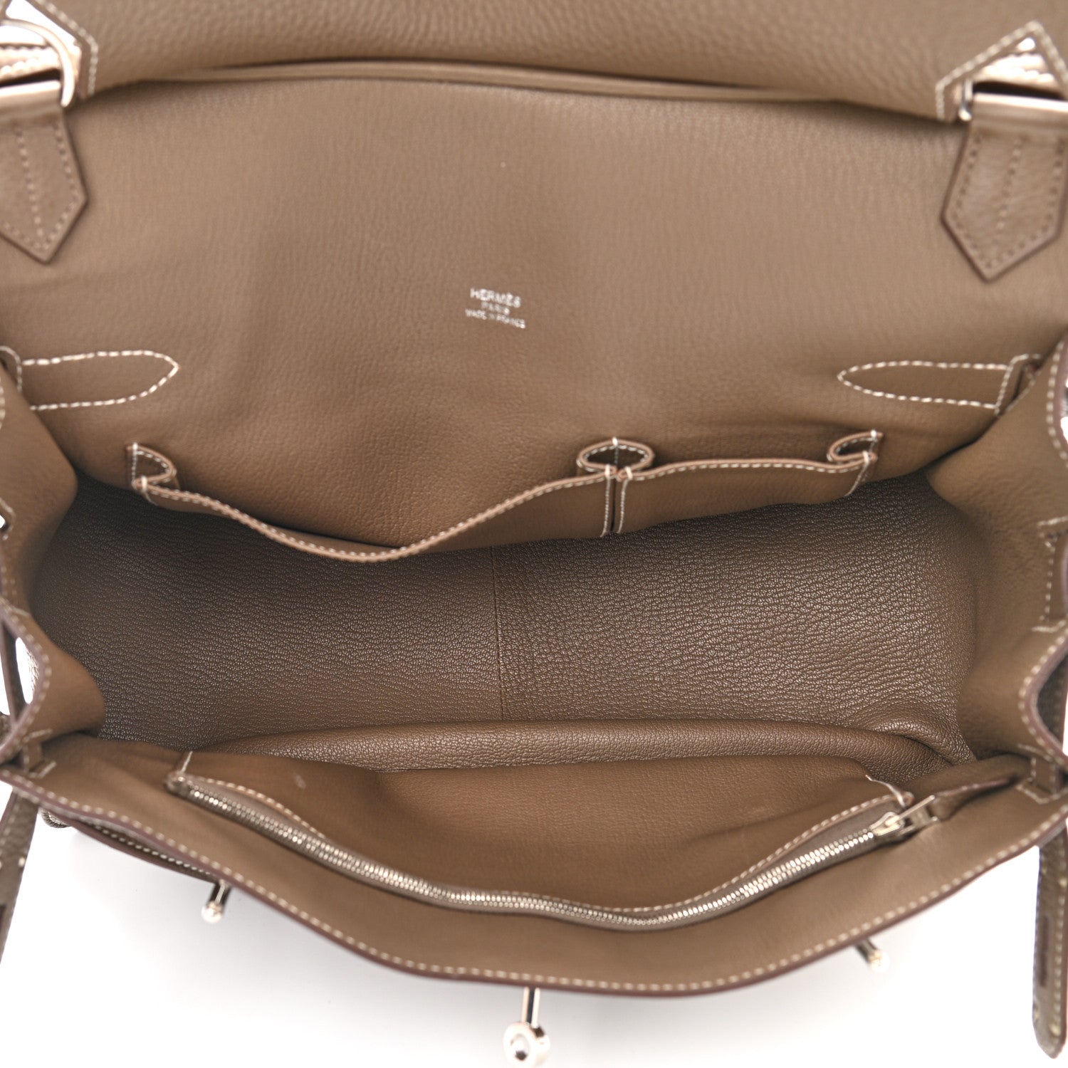 Hermes Taurillon Clemence Jypsiere 34 Etoupe 4 of 13