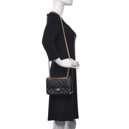Chanel Aged Calfskin Quilted 2.55 Reissue 224 Flap Black 2 of 12