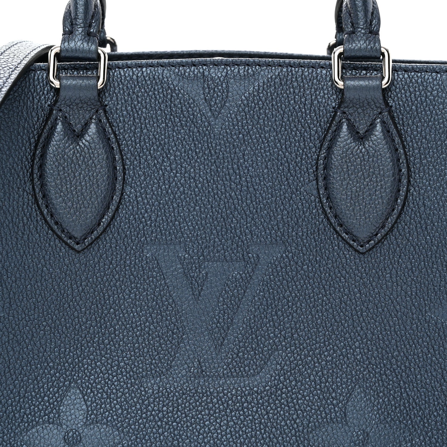 Louis Vuitton Metallic Empreinte Monogram Giant Onthego PM Navy Nacre 7 of 10