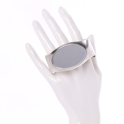 Chanel Metal CC Mirror Cuff Silver 2 of 6