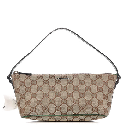 Gucci Monogram Boat Pochette Green 1 of 7