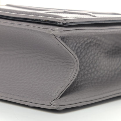 Christian Dior Grained Calfskin Medium Diorama Flap Bag Grey 10 of 10