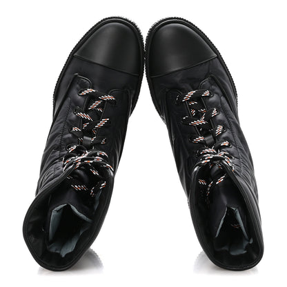 Hermes Calfskin Parachute Fresh Ankle Boots 39 Black 2 of 9