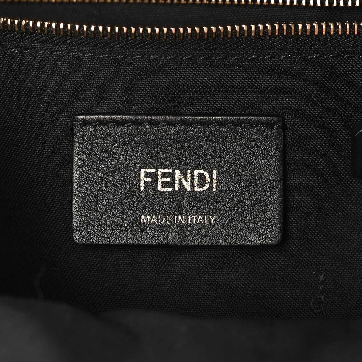 Fendi Vitello Bi-Color FF 1974 Embossed Mini Backpack Maya Black 6 of 11