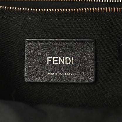 Fendi Vitello Bi-Color FF 1974 Embossed Mini Backpack Maya Black 6 of 11