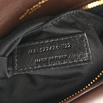 Saint Laurent Lambskin Quilted Small Loulou Puffer Monogram Chain Satchel Dark Ganache 7 of 14
