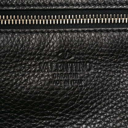 Valentino Garavani Vitello Medium Rockstud Tote Black 6 of 9