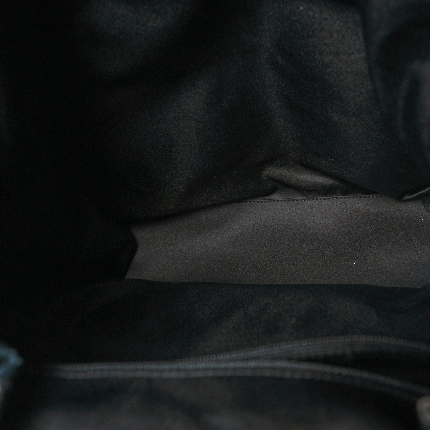 Sequin Nylon Lambskin Astronaut Essentials Backpack Black White