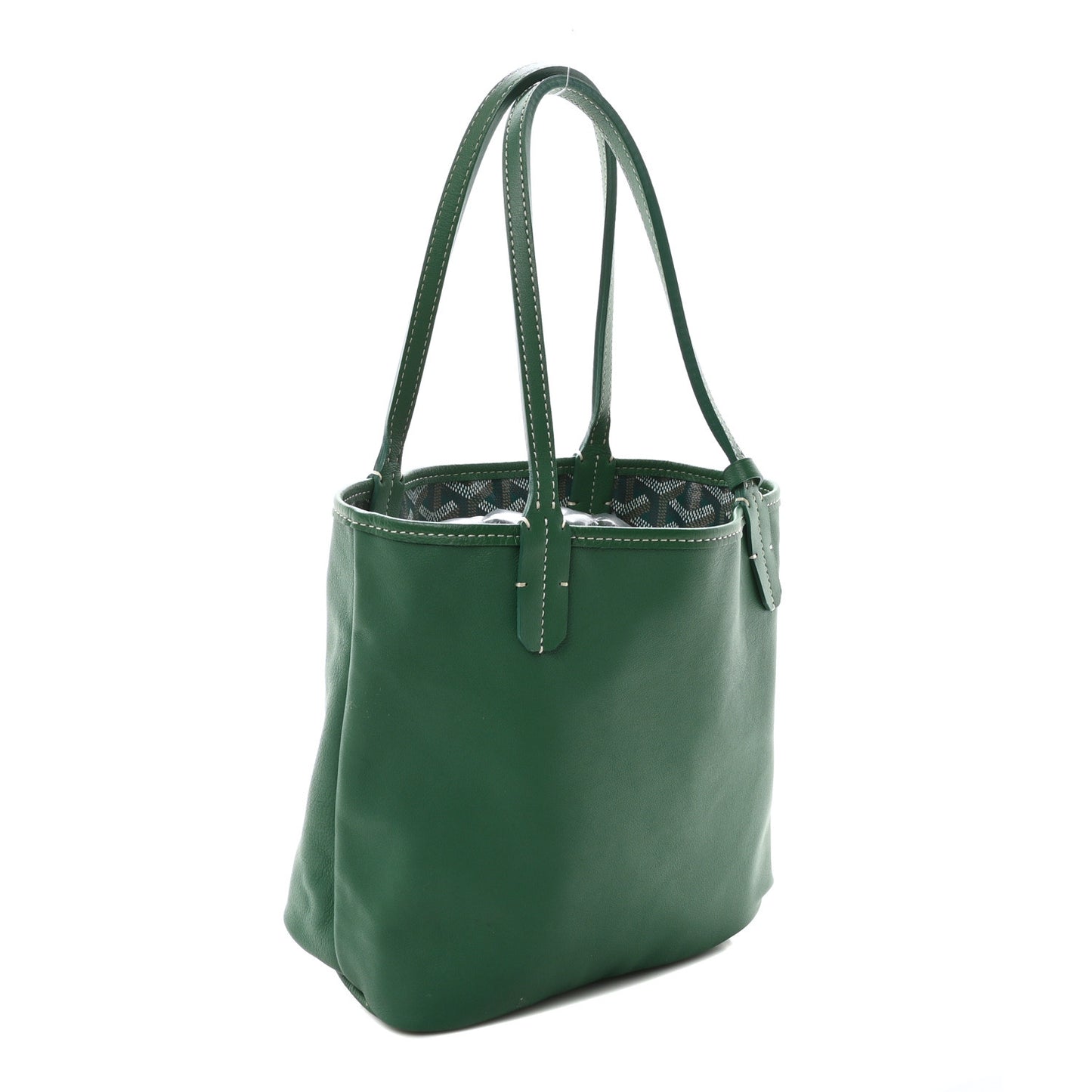 Goyardine Reversible Mini Anjou Green