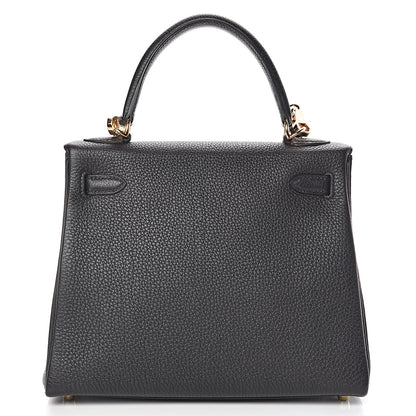 Hermes Togo Kelly Retourne 25 Black 4 of 42