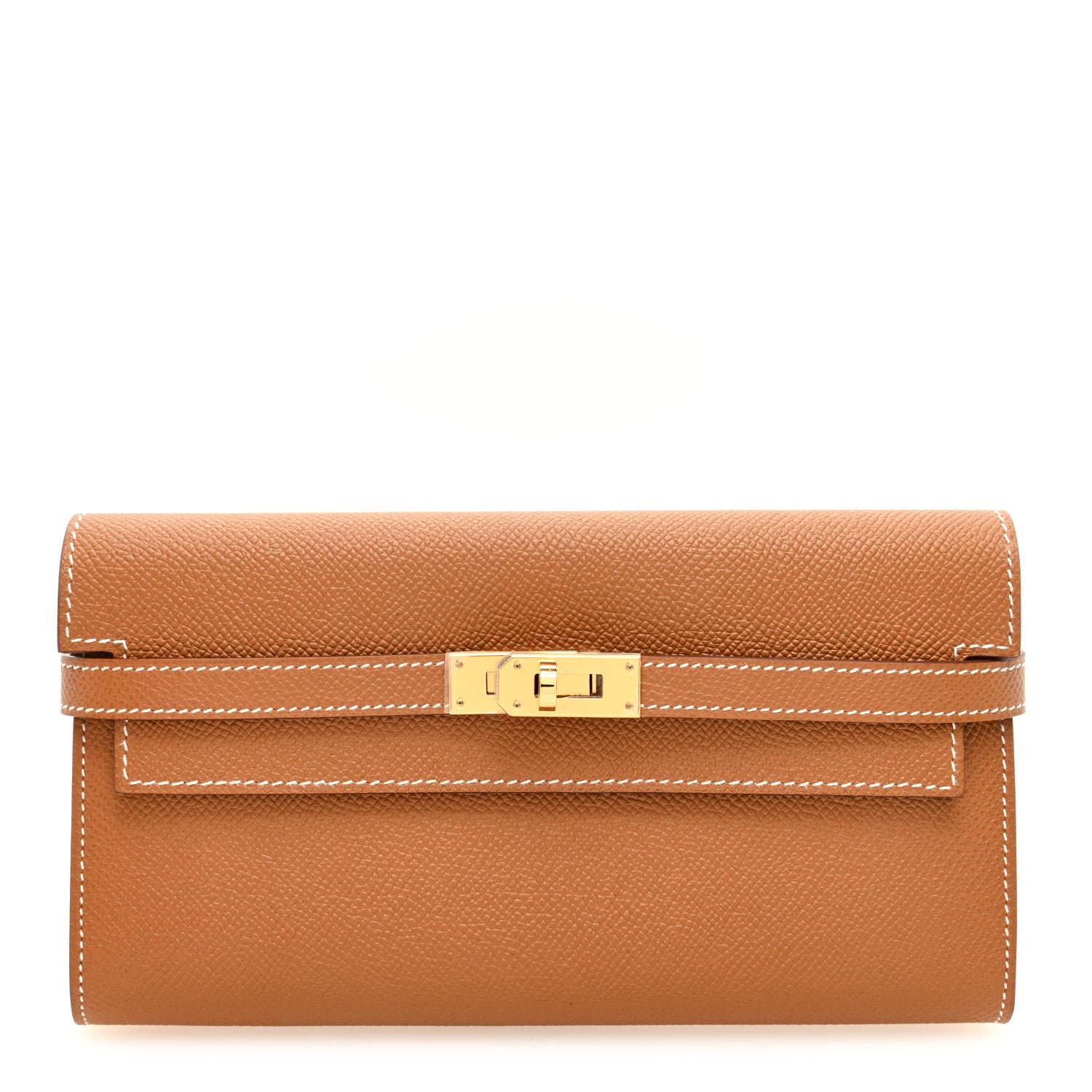 Hermes Epsom Kelly Longue Wallet Gold 1 of 8