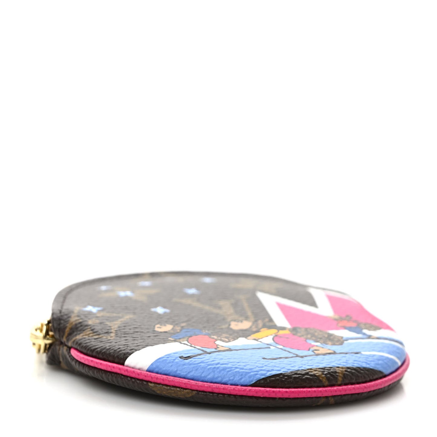 Monogram 2018 Christmas Animation Round Coin Purse