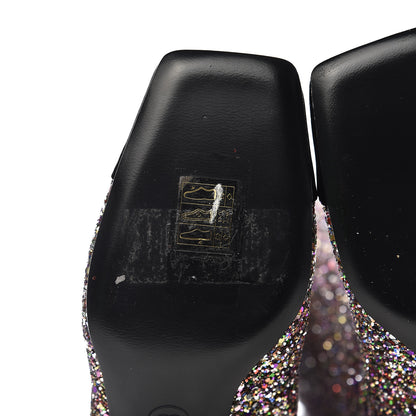 Chanel Glitter Patent Calfskin Cap Toe Fantasy High Boots 36.5 Multicolor Black 8 of 10