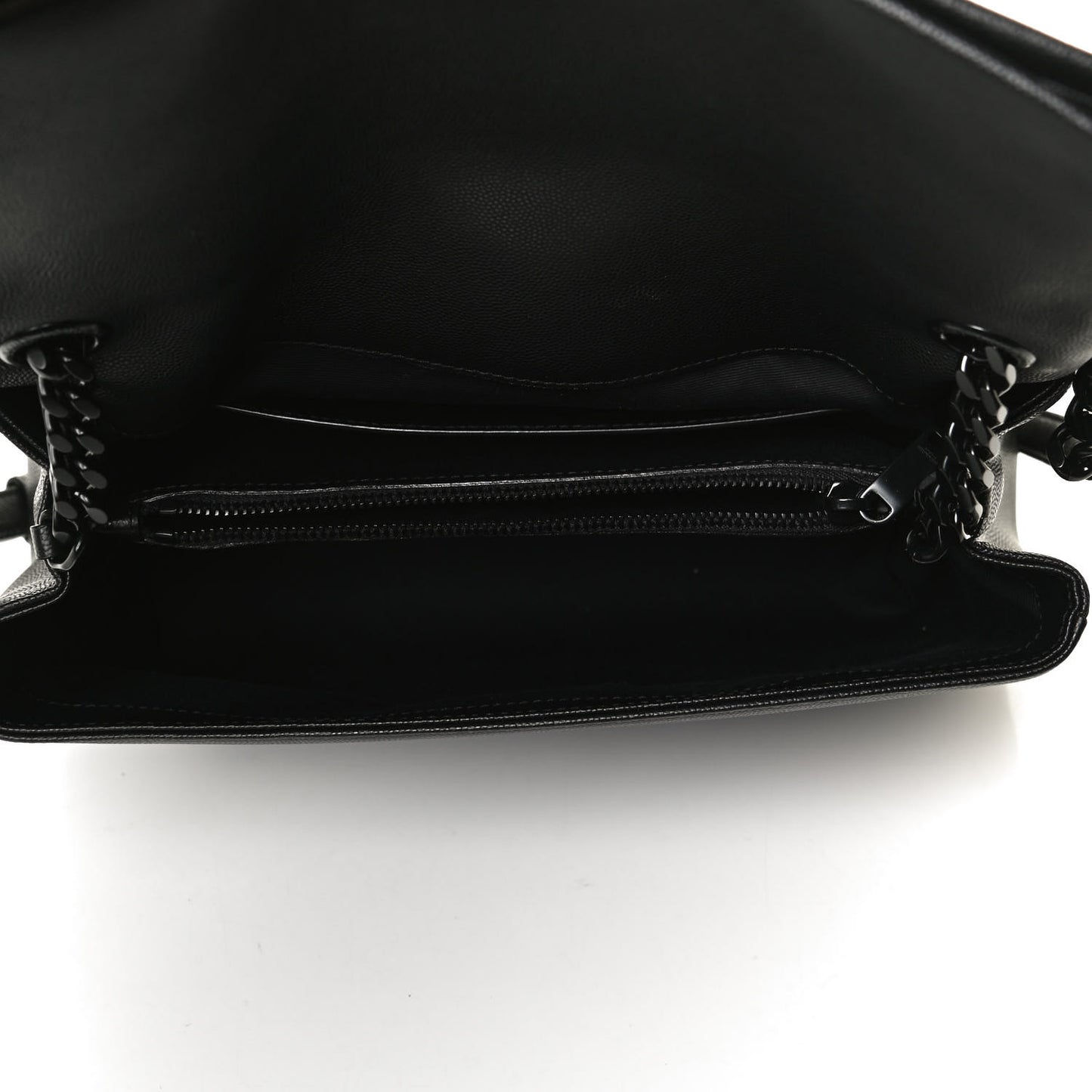 Grain De Poudre Medium West Hollywood Monogram Fold-Over Black