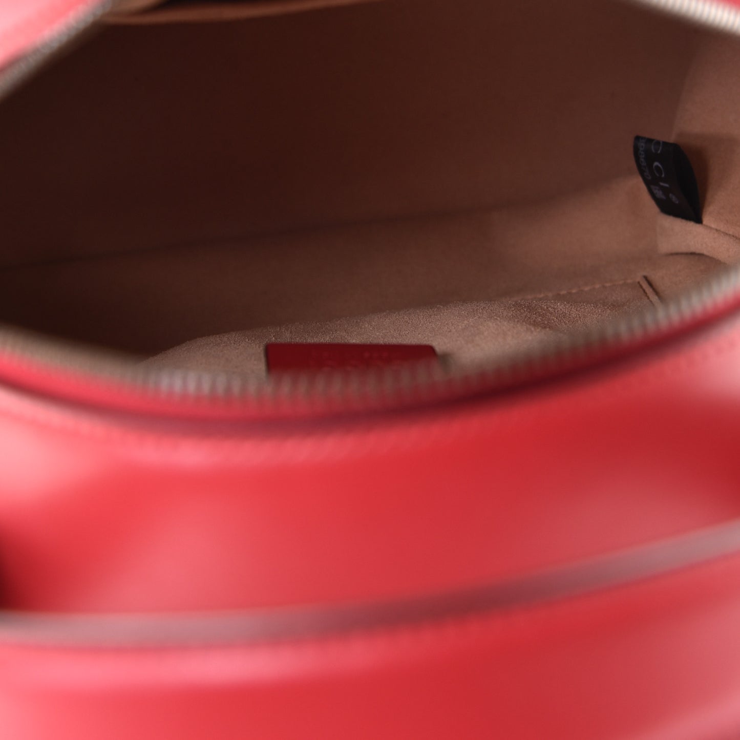 Calfskin Matelasse GG Marmont Dome Backpack Hibiscus Red