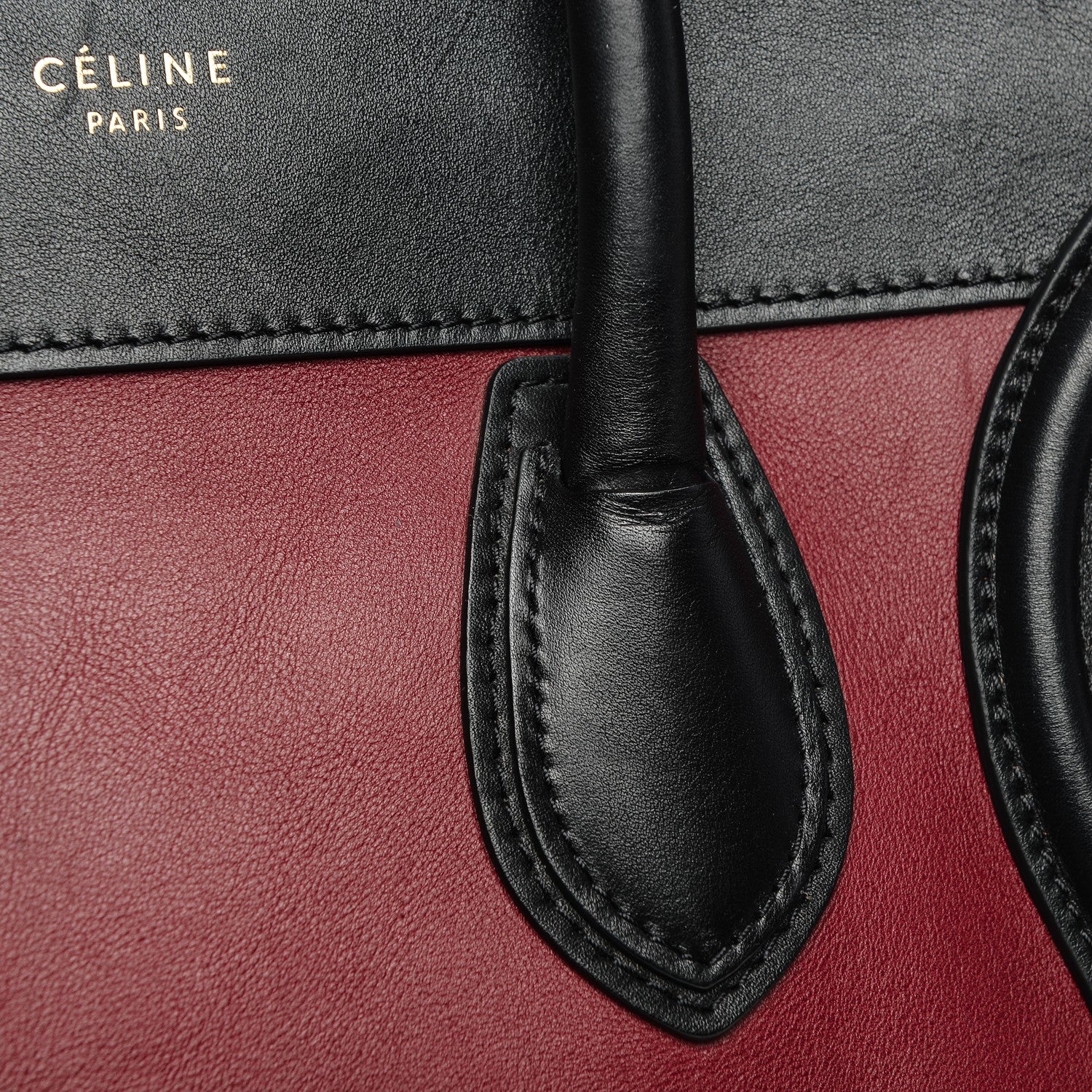 Celine Smooth Calfskin Suede Mini Tri-Color Luggage Rust 10 of 12