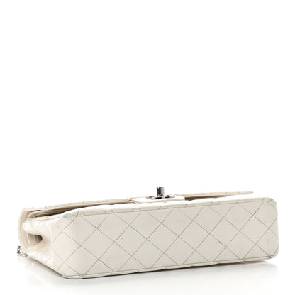 Chanel Caviar Quilted Medium Double Flap White 3 of 14