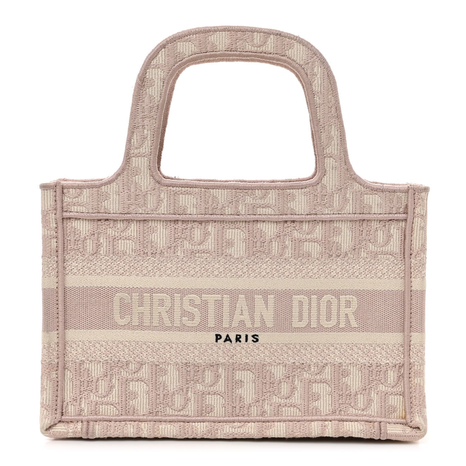 Christian Dior Oblique Mini Book Tote Rose Des Vents Multicolor 1 of 10