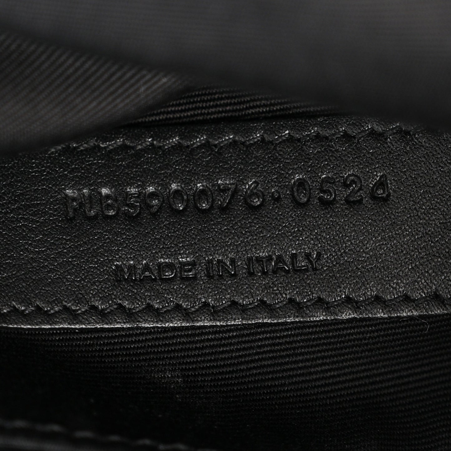 Canvas Monogram Belt Bag Black