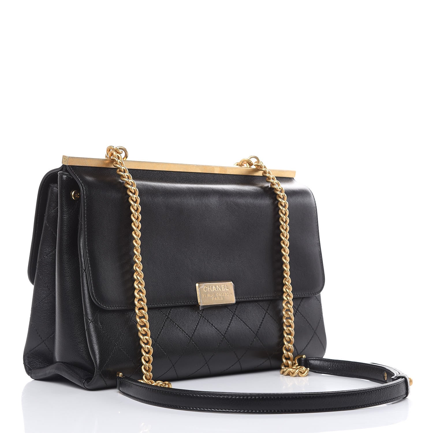 Chanel Lambskin Stitched Coco Luxe Medium Flap Black 3 of 12