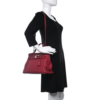 Hermes Togo Kelly Retourne 32 Rubis 2 of 25