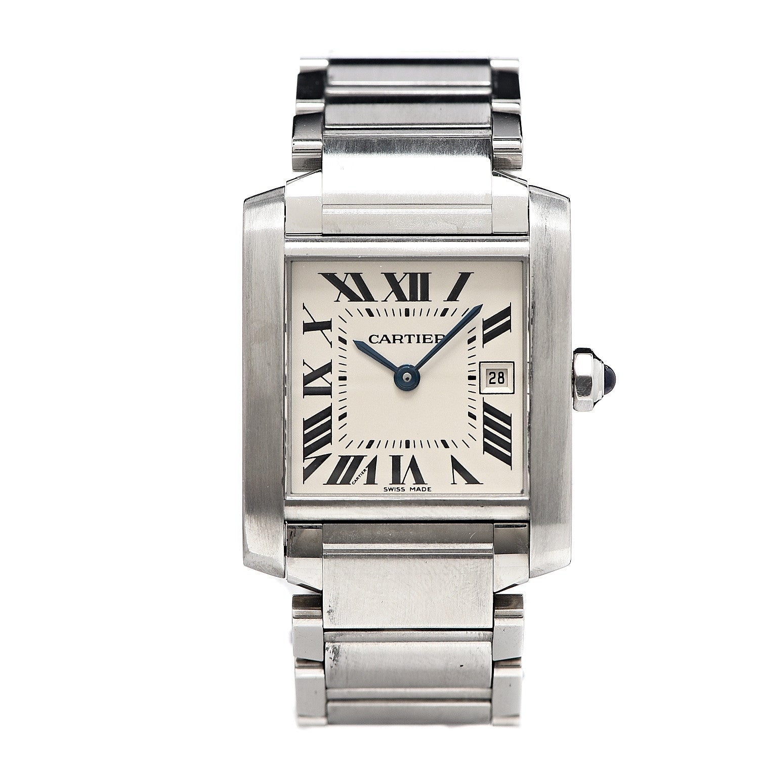 Cartier Stainless Steel 25mm Tank Francaise Quartz Watch 1 of 6