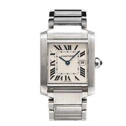 Cartier Stainless Steel 25mm Tank Francaise Quartz Watch 1 of 6
