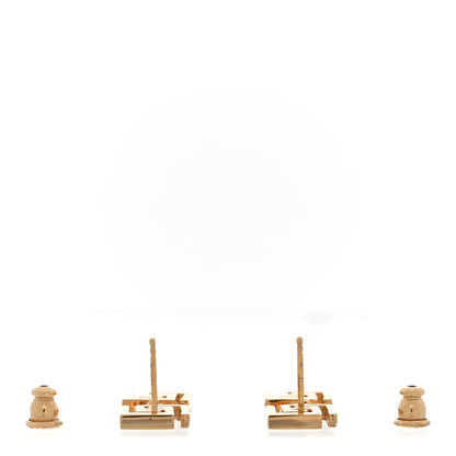 Fendi x VERSACE Metal Crystal Greca Drop Earrings Gold 3 of 7
