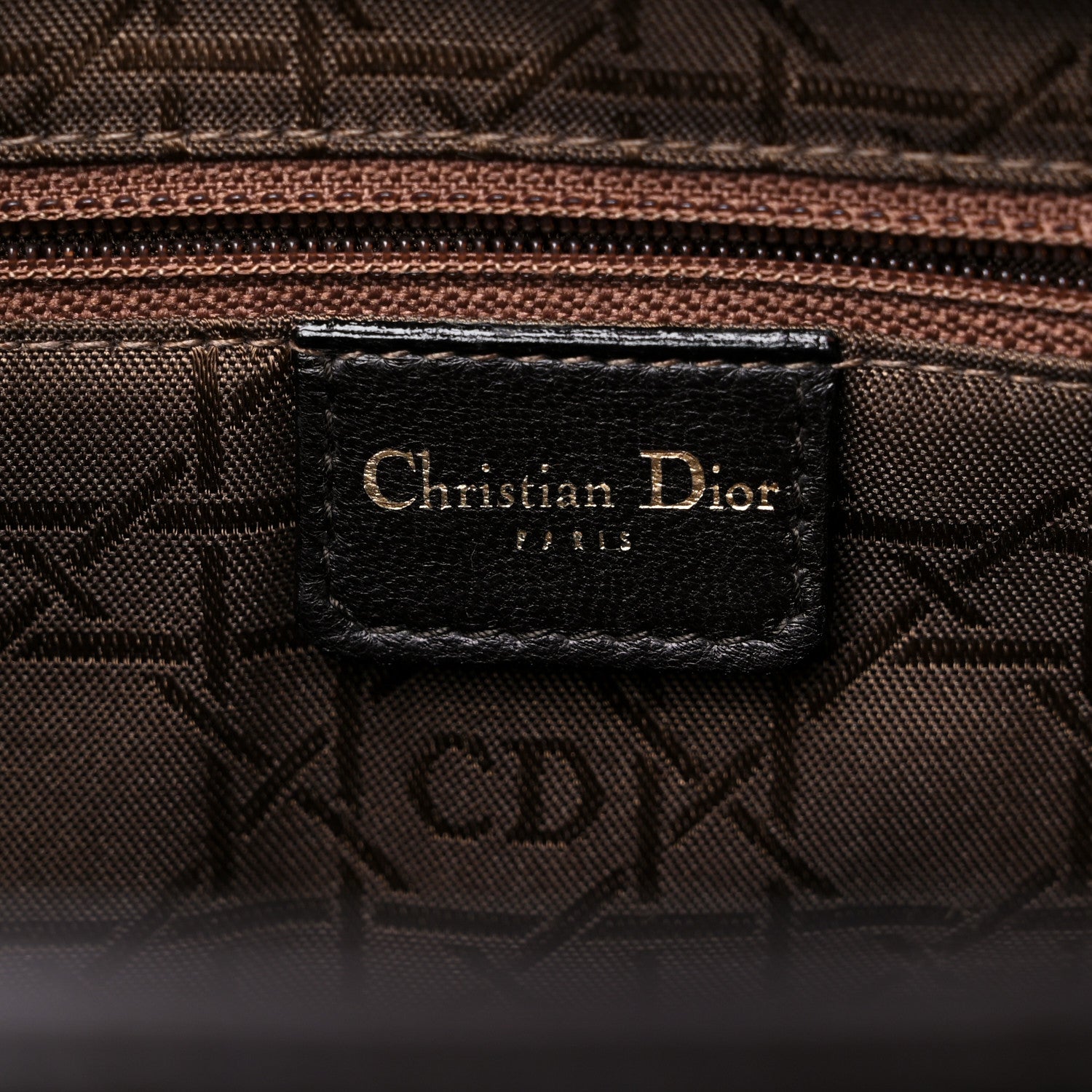 Christian Dior Lambskin Cannage Large Lady Dior Dark Brown 6 of 16